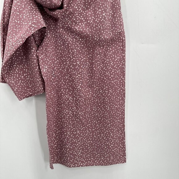 O'Neill Alicia Polka Dot Pink Smocked Strapless Wide Cropped Pants XS Jumpsuit - Picture 3 of 9